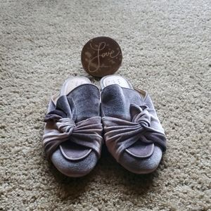 Velvet Slip on Shoes